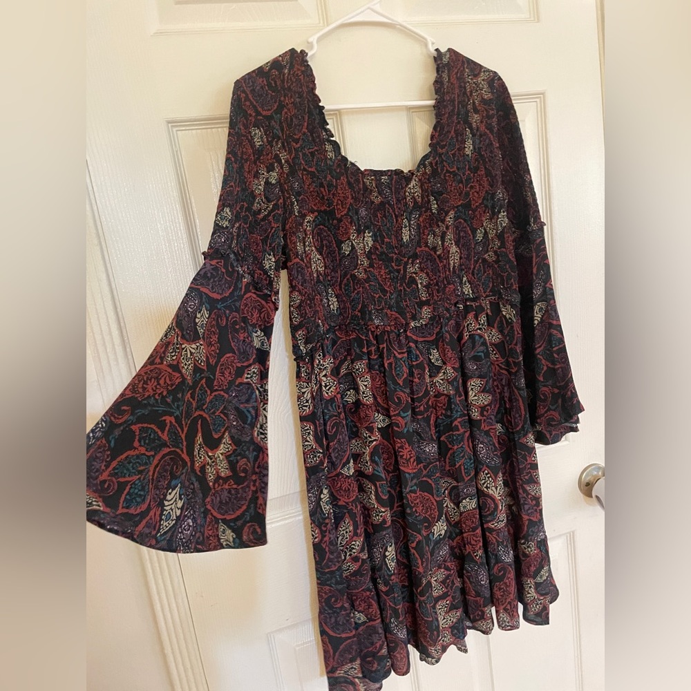 Shyanne country dress black boho size XLarge Xl multicolor - Picture 5 of 9